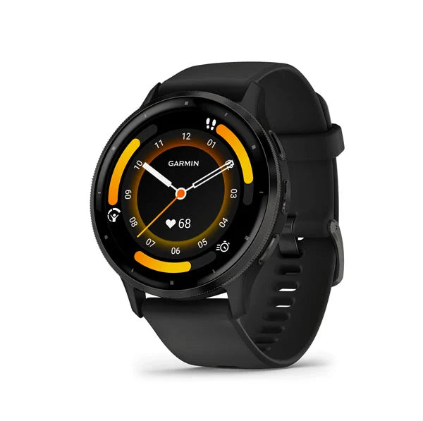 010-02784-01 GARMIN Venu 3 - Slate St Steel Bezel Smart Watch