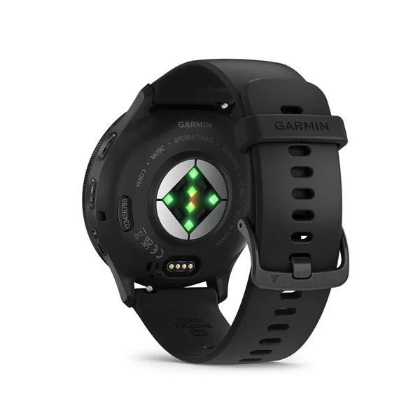 010-02784-01 GARMIN Venu 3 - Slate St Steel Bezel Smart Watch