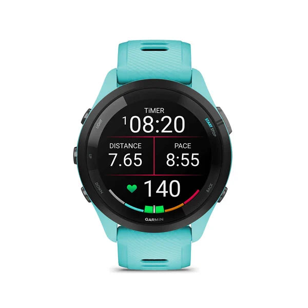 010-02810-12 GARMIN | Forerunner 265 Music Aqua Smartwatch (Unisex)