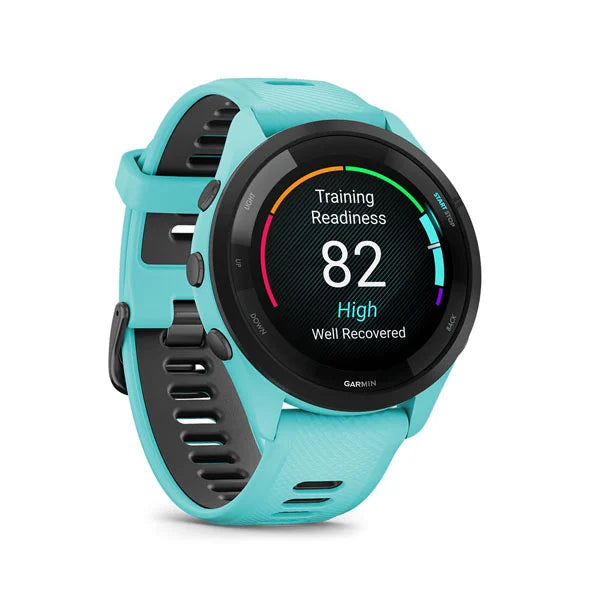 010-02810-12 GARMIN | Forerunner 265 Music Aqua Smartwatch (Unisex)