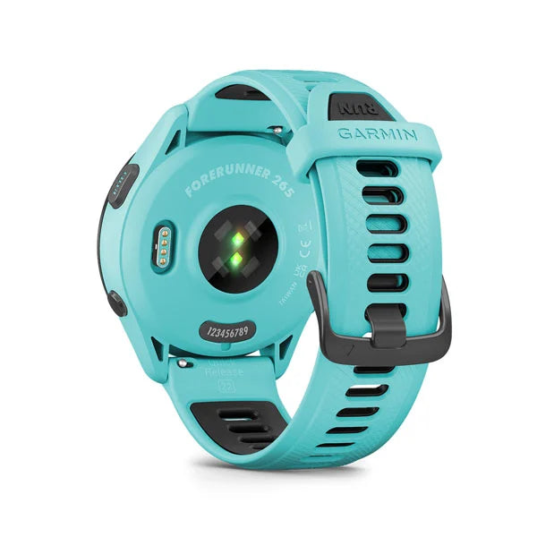 010-02810-12 GARMIN | Forerunner 265 Music Aqua Smartwatch (Unisex)