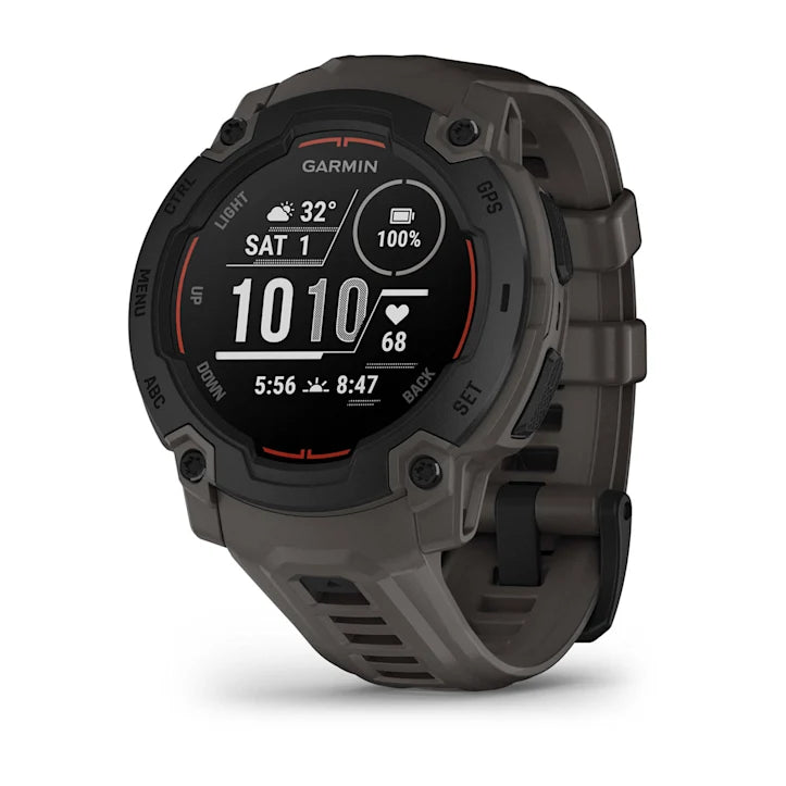 GARMIN Instinct E, 45mm Black with Charcoal Band Smartwatch (Unisex)