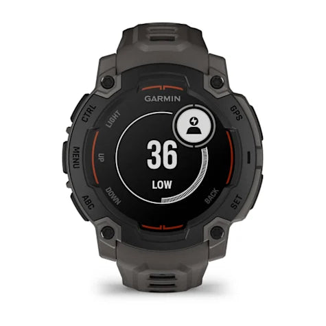 GARMIN Instinct E, 45mm Black with Charcoal Band Smartwatch (Unisex)