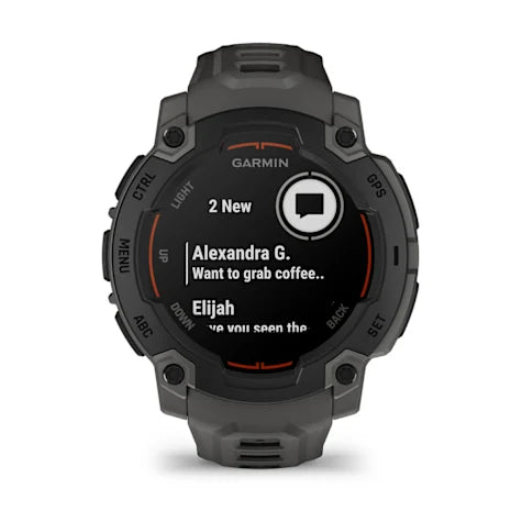 GARMIN Instinct E, 45mm Black with Charcoal Band Smartwatch (Unisex)