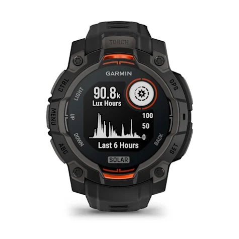 GARMIN Instinct 3, 45mm Solar Black with Black Band Smartwatch (Unisex)
