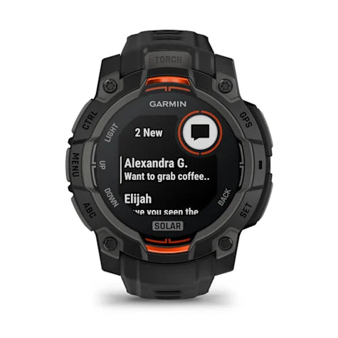 GARMIN Instinct 3, 45mm Solar Black with Black Band Smartwatch (Unisex)