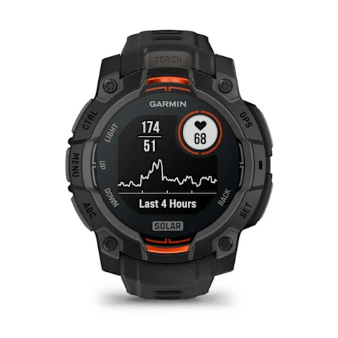 GARMIN Instinct 3, 45mm Solar Black with Black Band Smartwatch (Unisex)