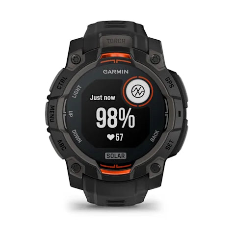 GARMIN Instinct 3, 45mm Solar Black with Black Band Smartwatch (Unisex)
