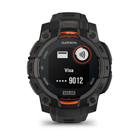 GARMIN Instinct 3, 45mm Solar Black with Black Band Smartwatch (Unisex)