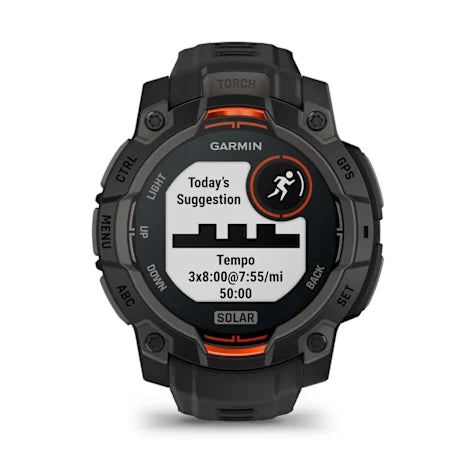 GARMIN Instinct 3, 45mm Solar Black with Black Band Smartwatch (Unisex)