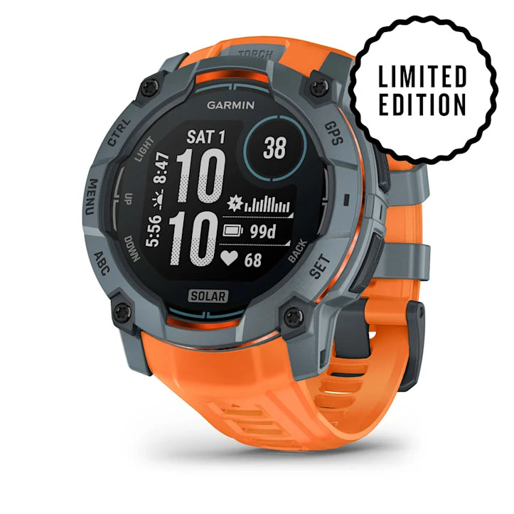 GARMIN Instinct 3, 50mm Solar Twilight with Solstice Band Smartwatch (Unisex)
