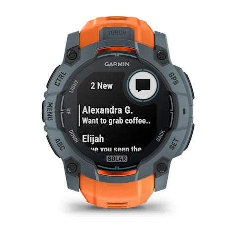 GARMIN Instinct 3, 50mm Solar Twilight with Solstice Band Smartwatch (Unisex)