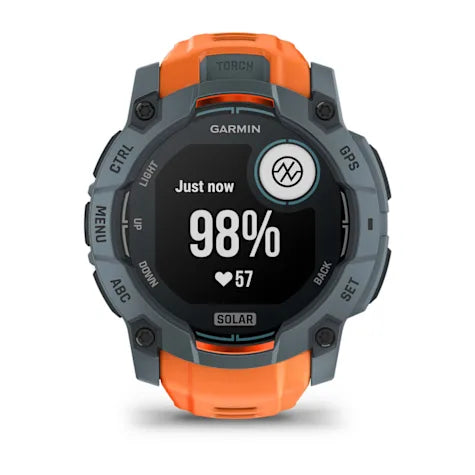 GARMIN Instinct 3, 50mm Solar Twilight with Solstice Band Smartwatch (Unisex)