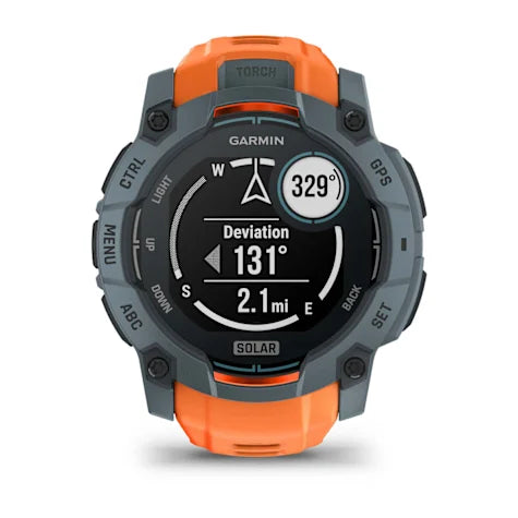 GARMIN Instinct 3, 50mm Solar Twilight with Solstice Band Smartwatch (Unisex)