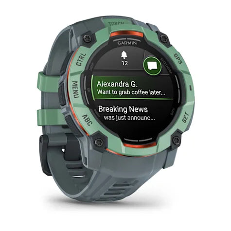 GARMIN Instinct 3, 50mm AMOLED Neo Tropic with Twilight Band Smartwatch (Unisex)