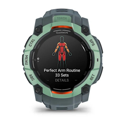 GARMIN Instinct 3, 50mm AMOLED Neo Tropic with Twilight Band Smartwatch (Unisex)