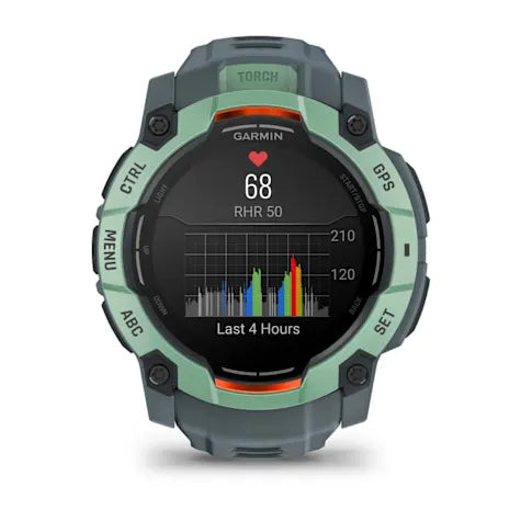 GARMIN Instinct 3, 50mm AMOLED Neo Tropic with Twilight Band Smartwatch (Unisex)
