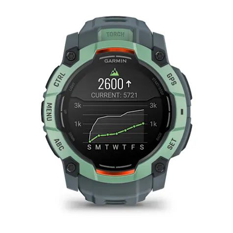 GARMIN Instinct 3, 50mm AMOLED Neo Tropic with Twilight Band Smartwatch (Unisex)