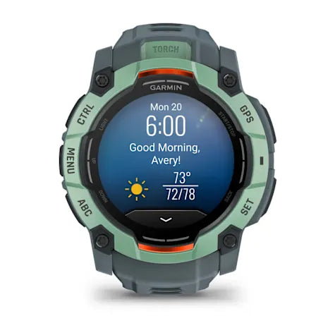 GARMIN Instinct 3, 50mm AMOLED Neo Tropic with Twilight Band Smartwatch (Unisex)