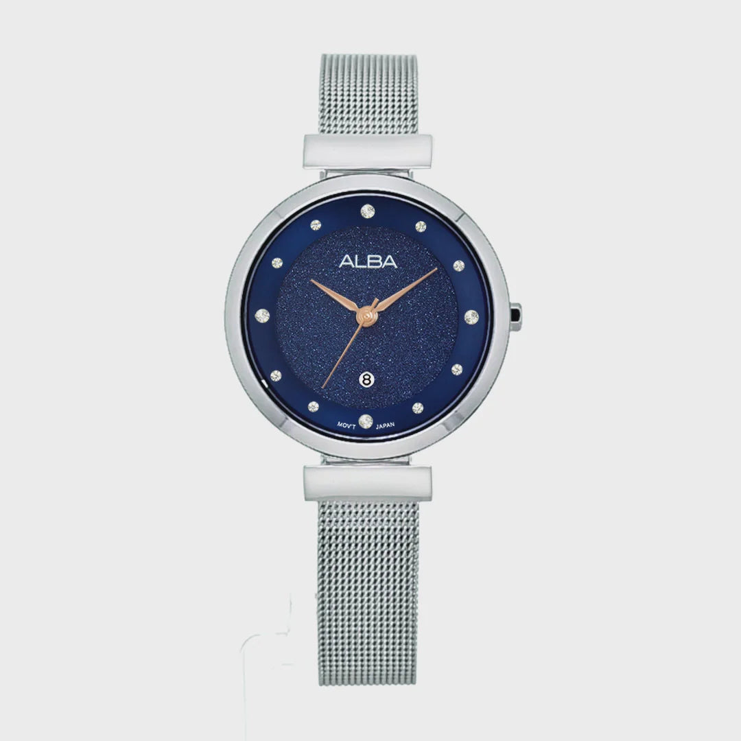 ALBA Blue Shimmer Ladies Watch AH7CA3X1