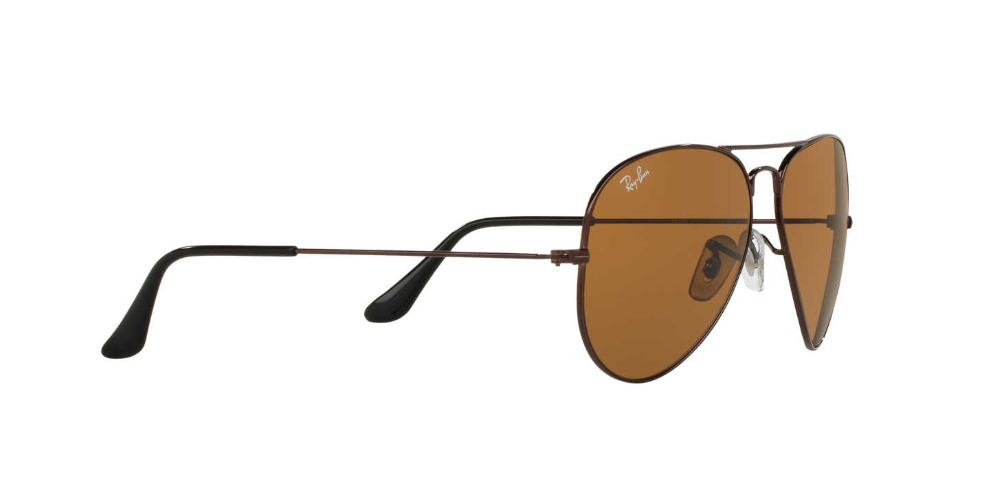 Ray-Ban Aviator Classic 0RB3025I R1072 Brown Metal Sunglasses
