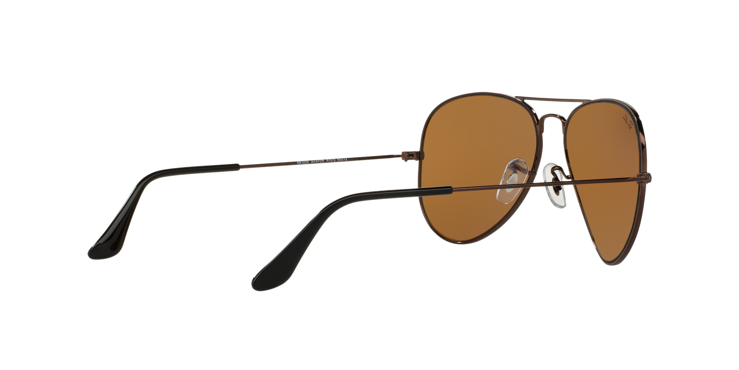 Ray-Ban Aviator Classic 0RB3025I R1072 Brown Metal Sunglasses