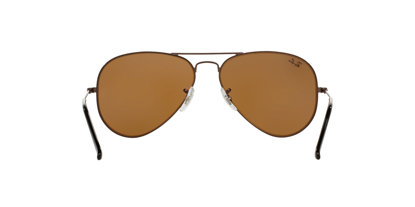 Ray-Ban Aviator Classic 0RB3025I R1072 Brown Metal Sunglasses