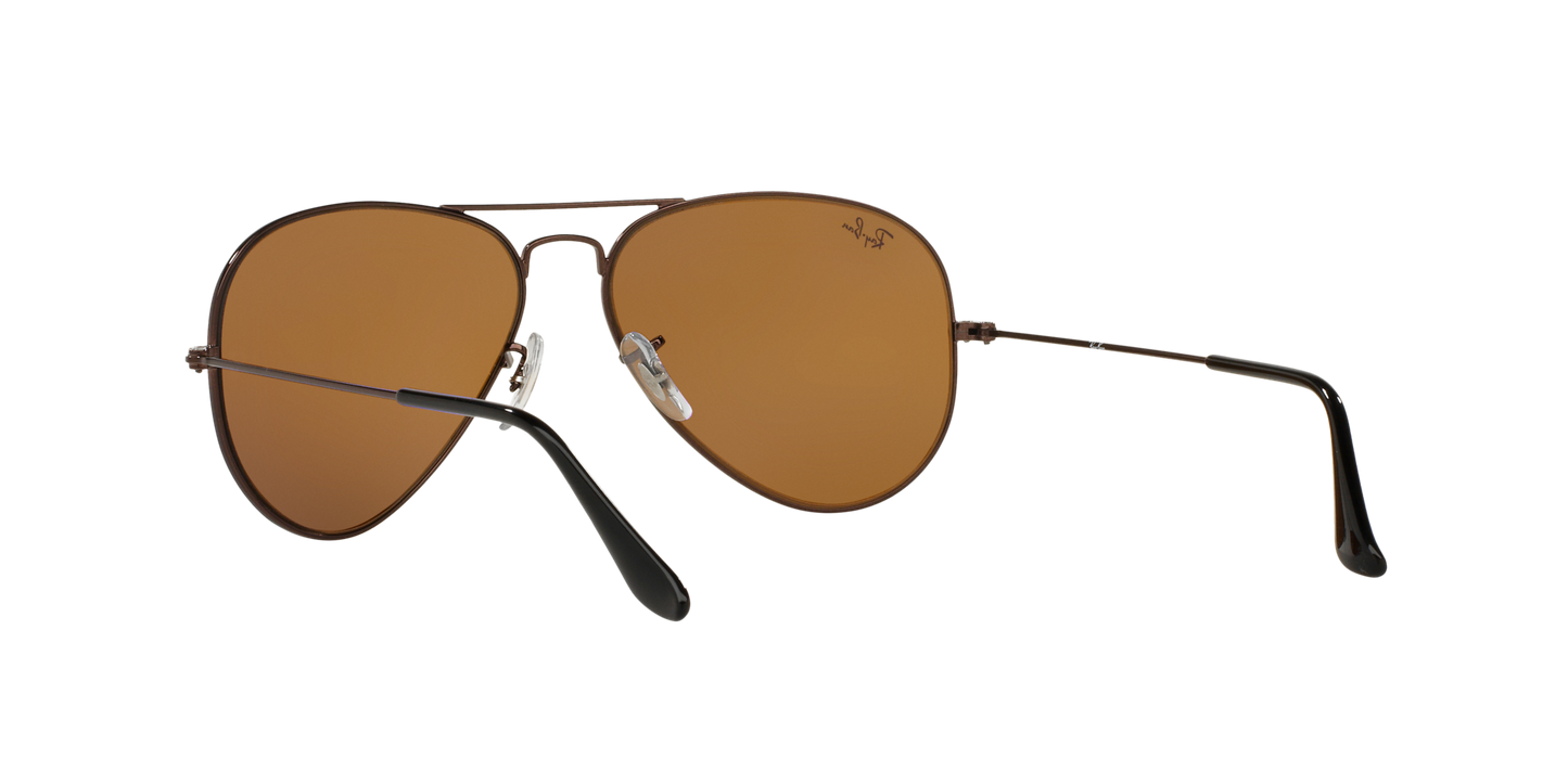 Ray-Ban Aviator Classic 0RB3025I R1072 Brown Metal Sunglasses