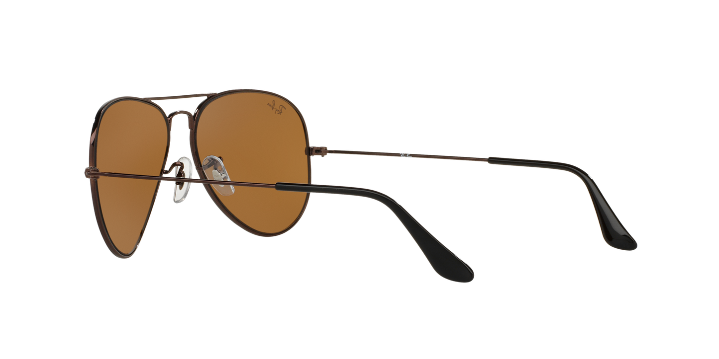 Ray-Ban Aviator Classic 0RB3025I R1072 Brown Metal Sunglasses
