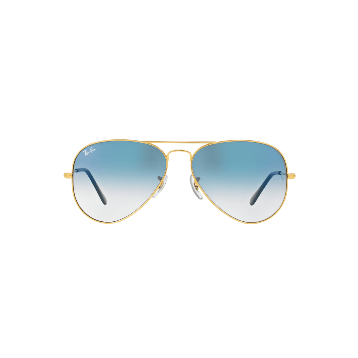 Ray-Ban RB3025 001/3F Aviator Sunglasses – Gold Frame, Gradient Blue Lenses