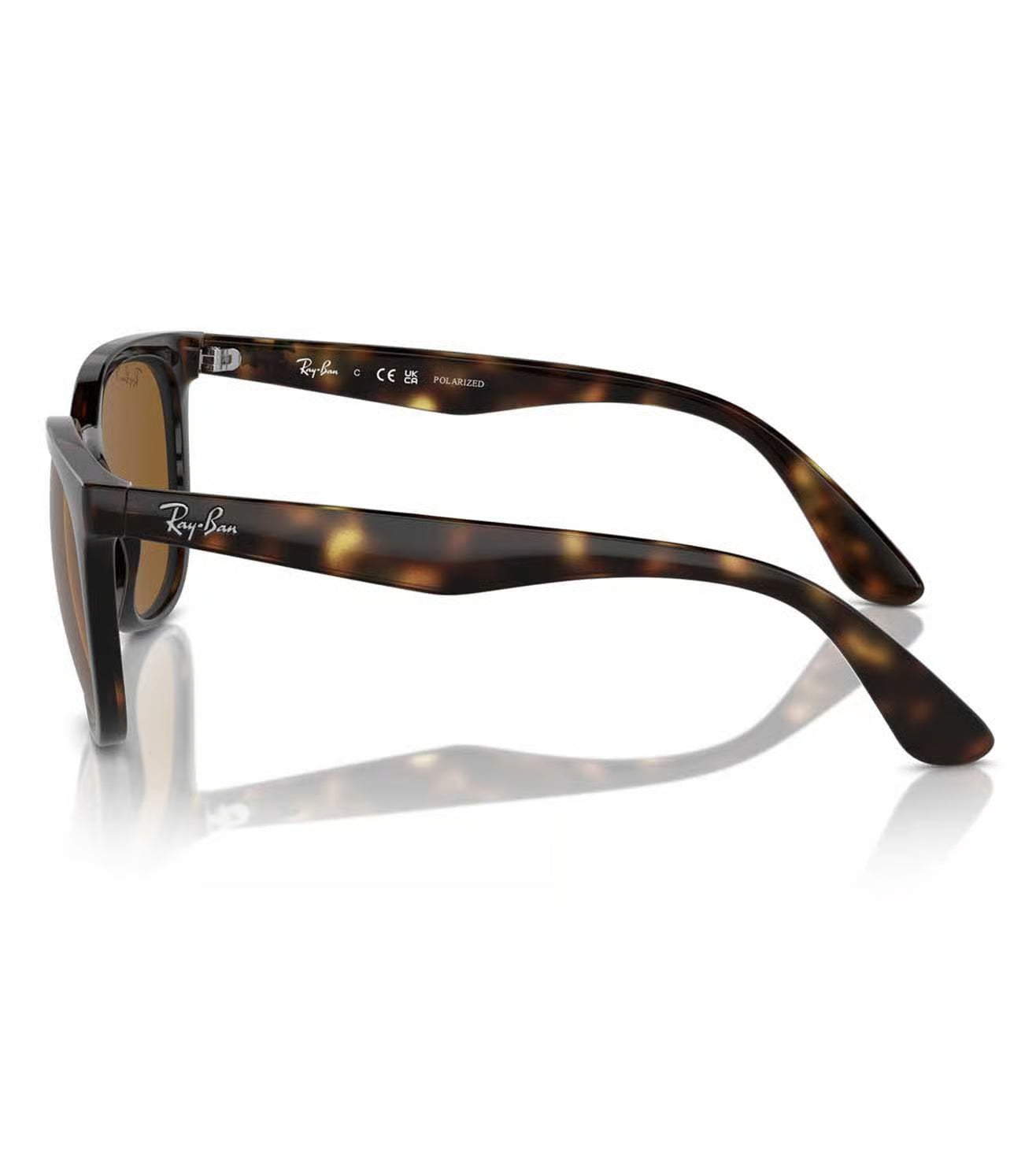 Ray-Ban 0RB4381I 710/1353 Unisex Round Sunglasses – Brown Gradient Lenses, Polished Gold Frame