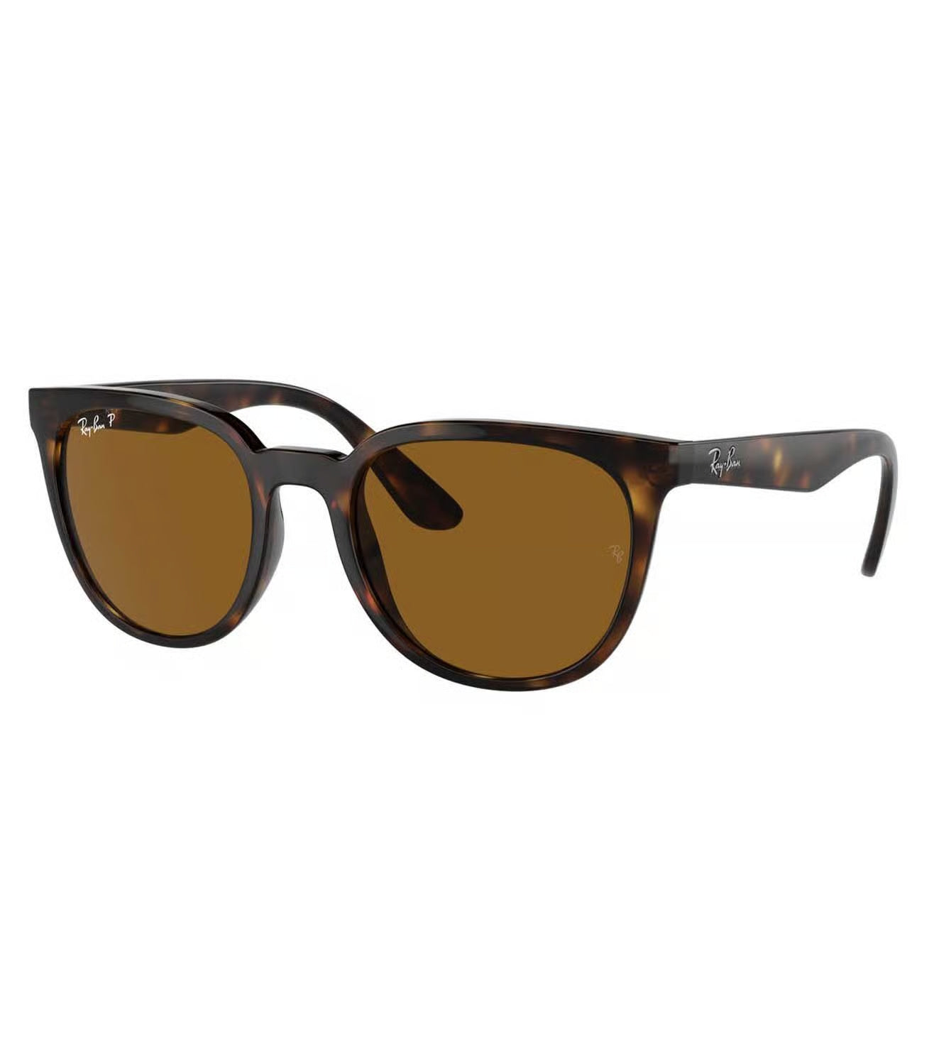 Ray-Ban 0RB4381I 710/1353 Unisex Round Sunglasses – Brown Gradient Lenses, Polished Gold Frame