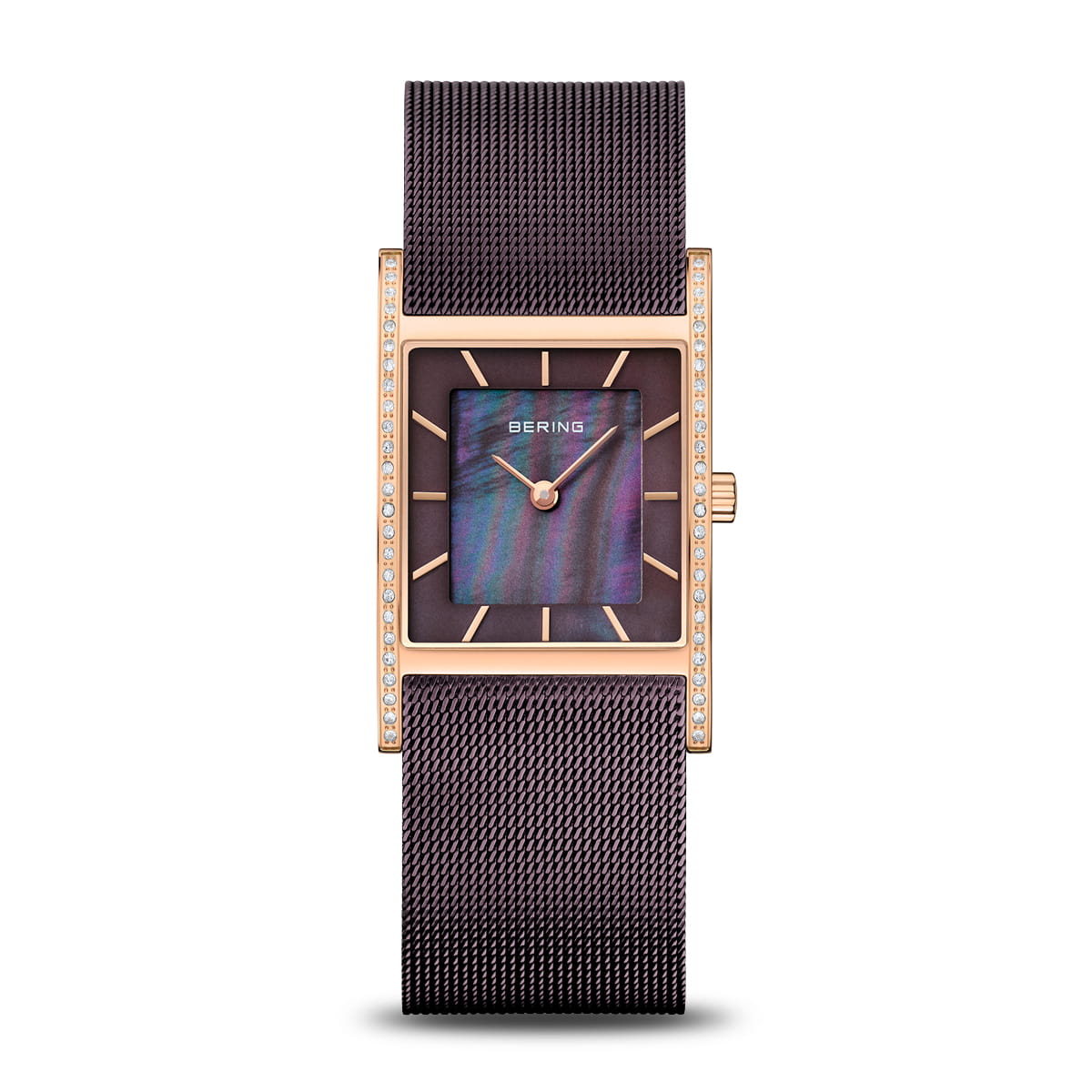 Bering Classic Brown Dial Analog Watch For Women 10426-262-S