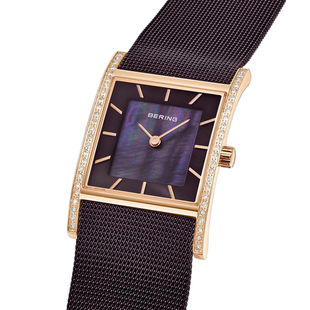 Bering Classic Brown Dial Analog Watch For Women 10426-262-S