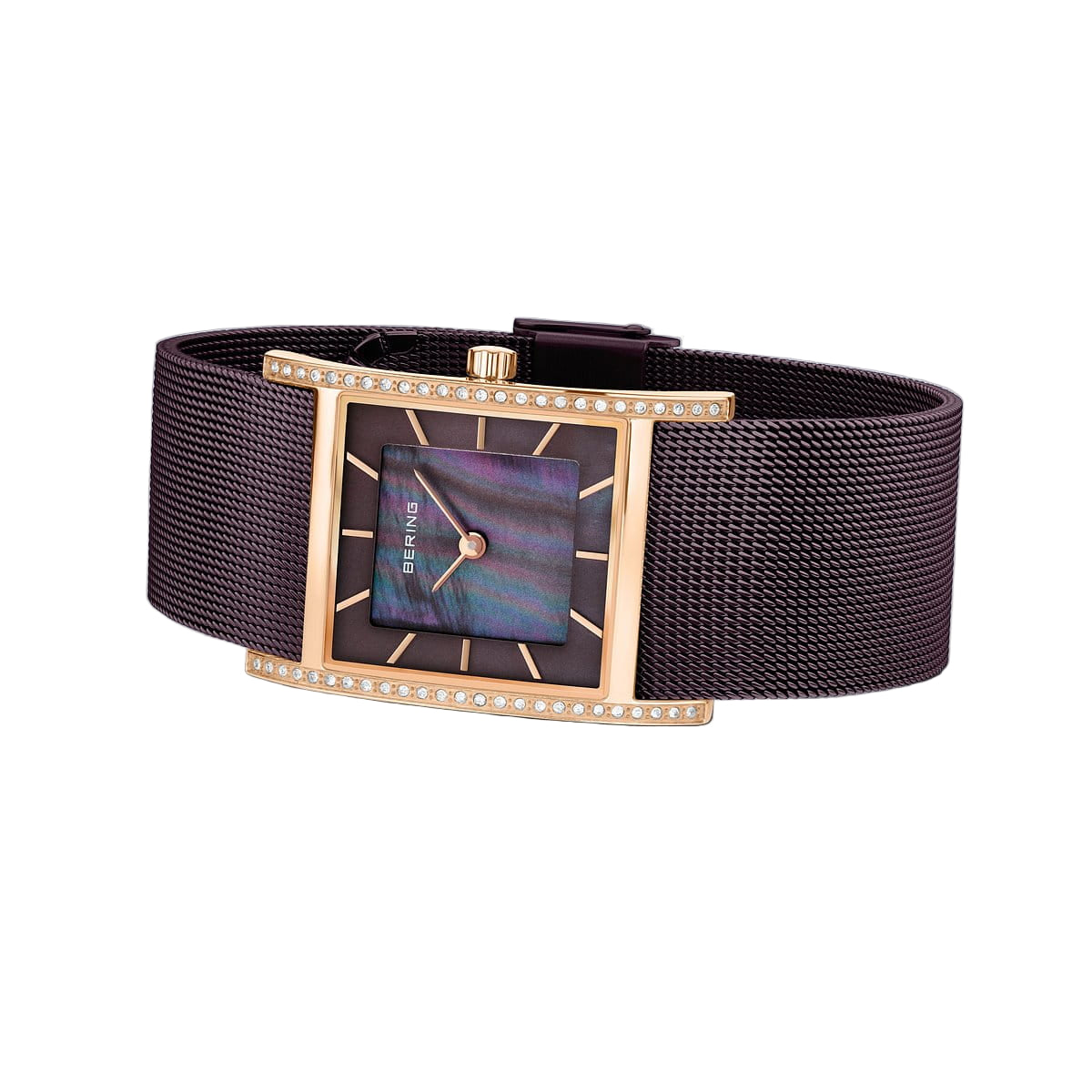 Bering Classic Brown Dial Analog Watch For Women 10426-262-S