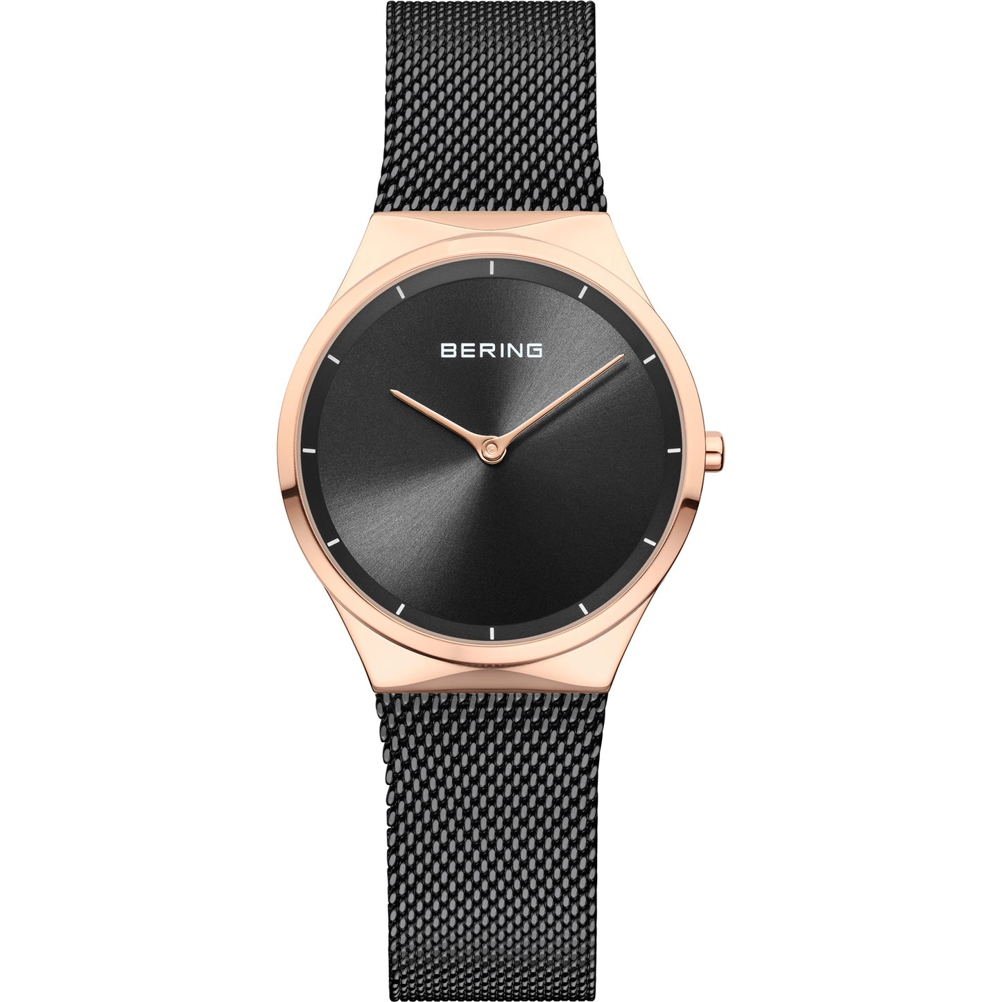 Bering Classic Black Round Dial Analog Watch For Women's 12131-162