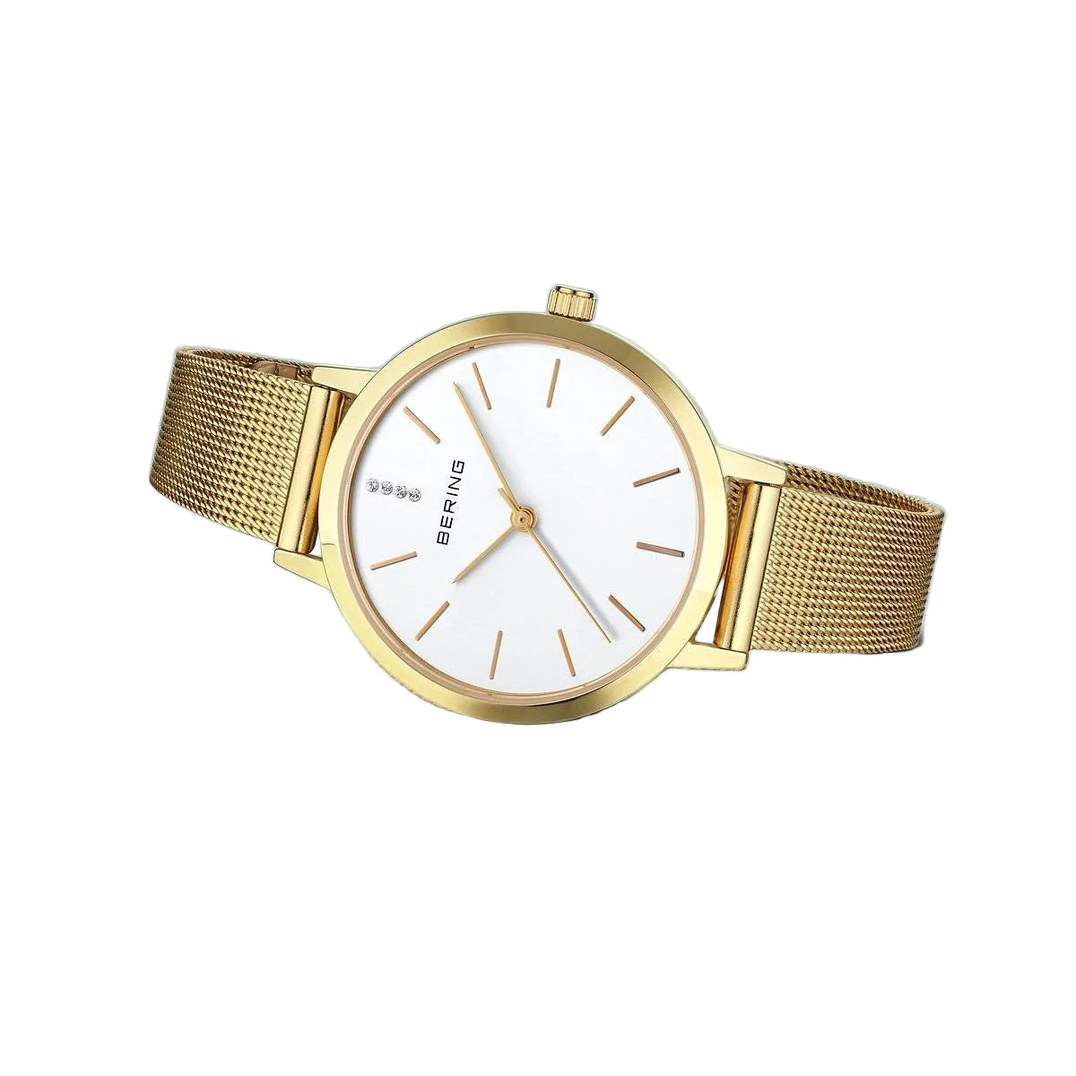 Bering Classic Silver Dial Analog Watch For Women's 13434-334-GWP