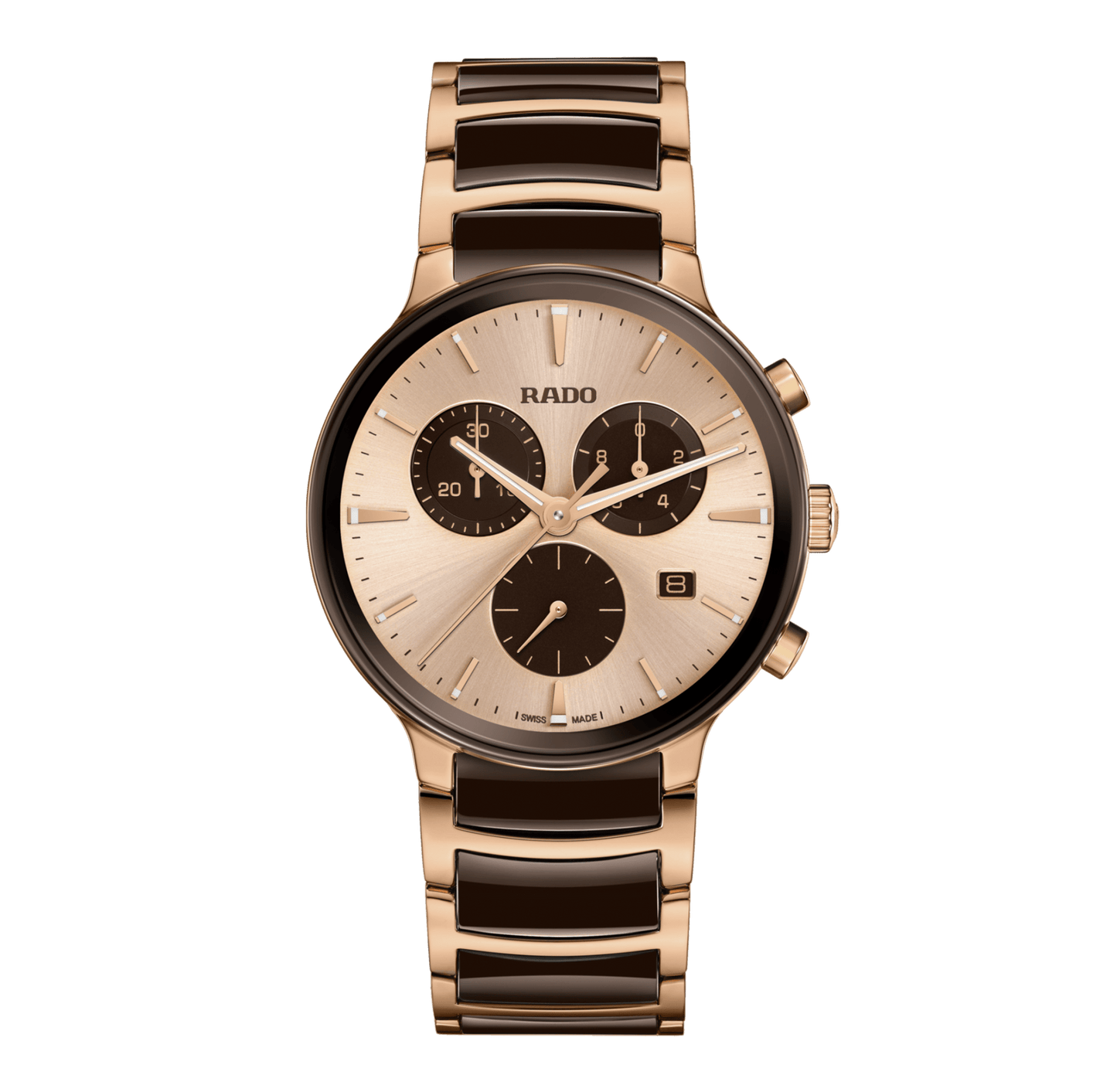 RADO Centrix Panda Quartz 41mm Chronograph Men's Watch - R30212402
