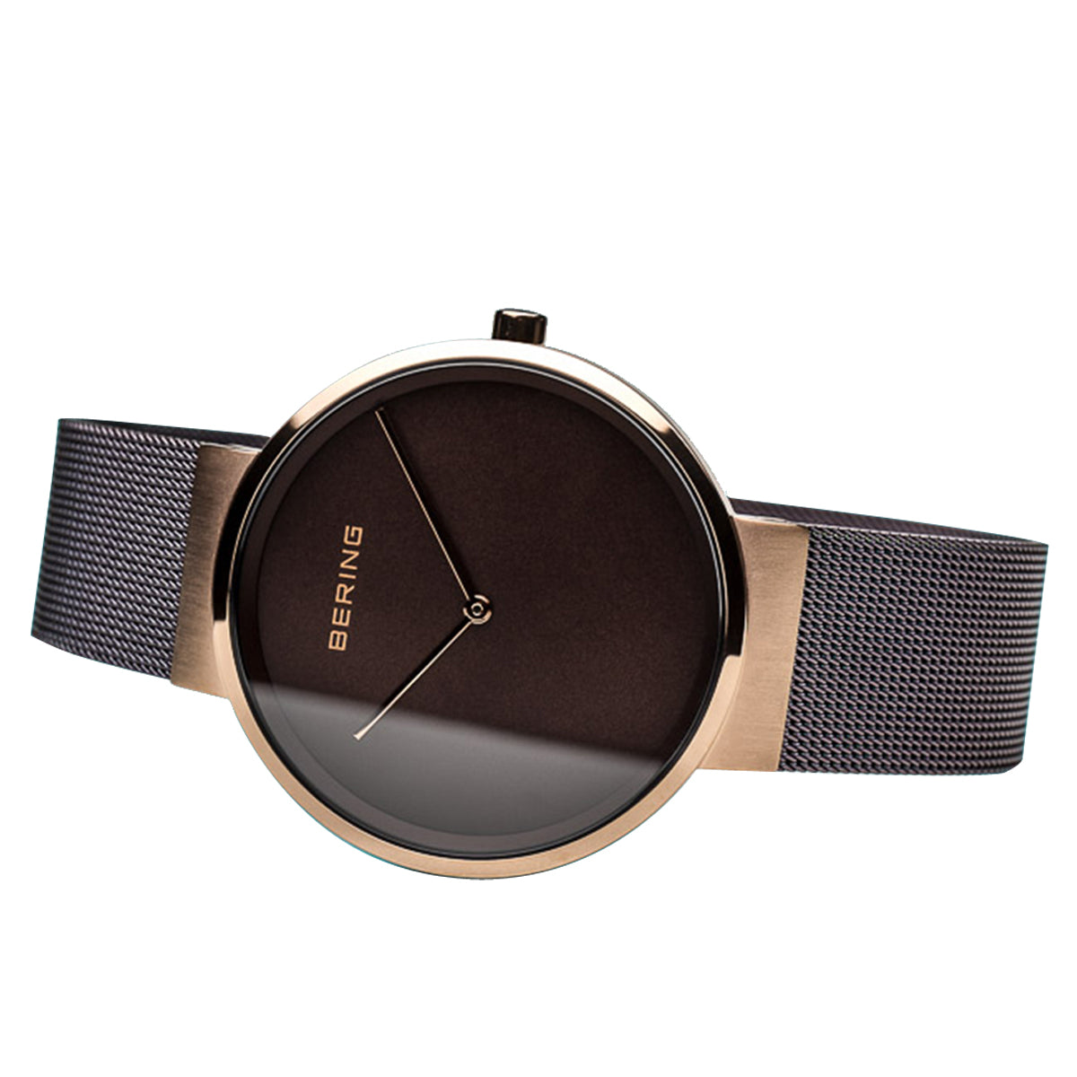 Bering Classic Brown Dial Analog Stainless Steel Watch For Men 14539-262