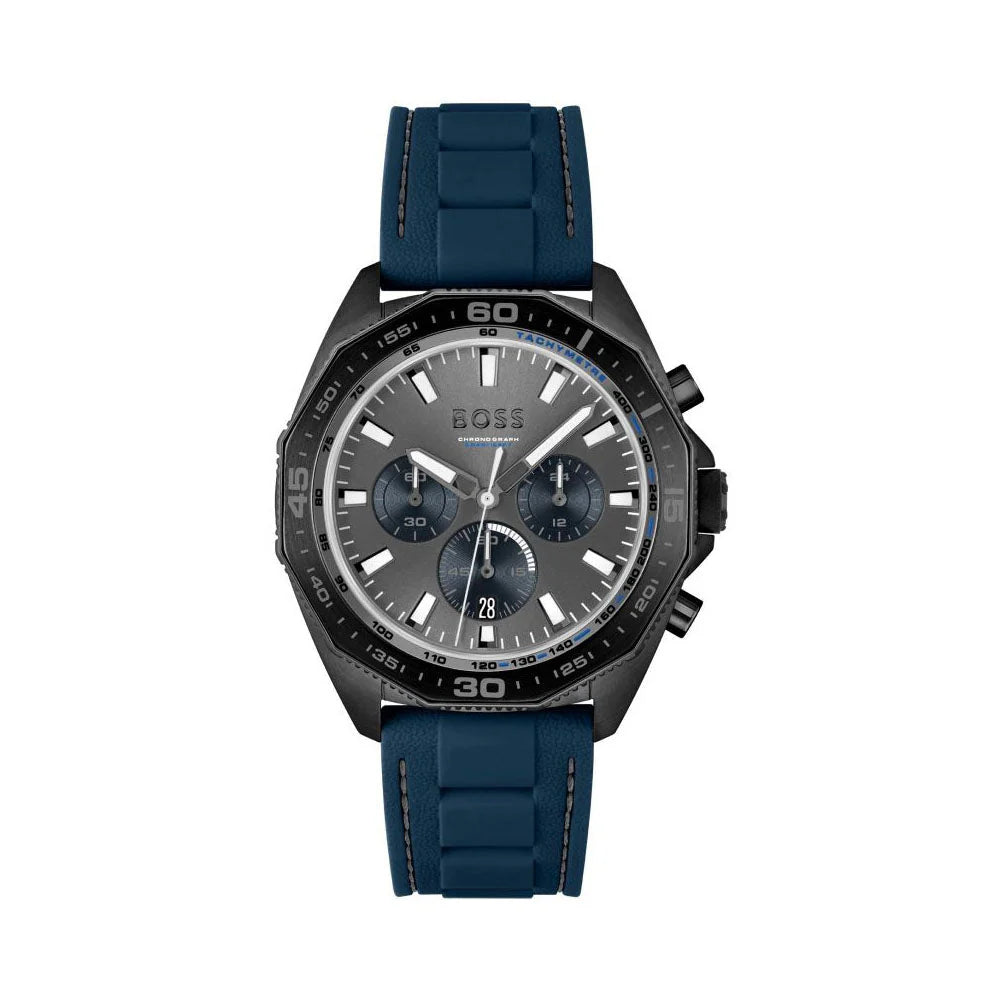 1513972 HUGO BOSS | 44mm Round Grey Dial Watch (Men)