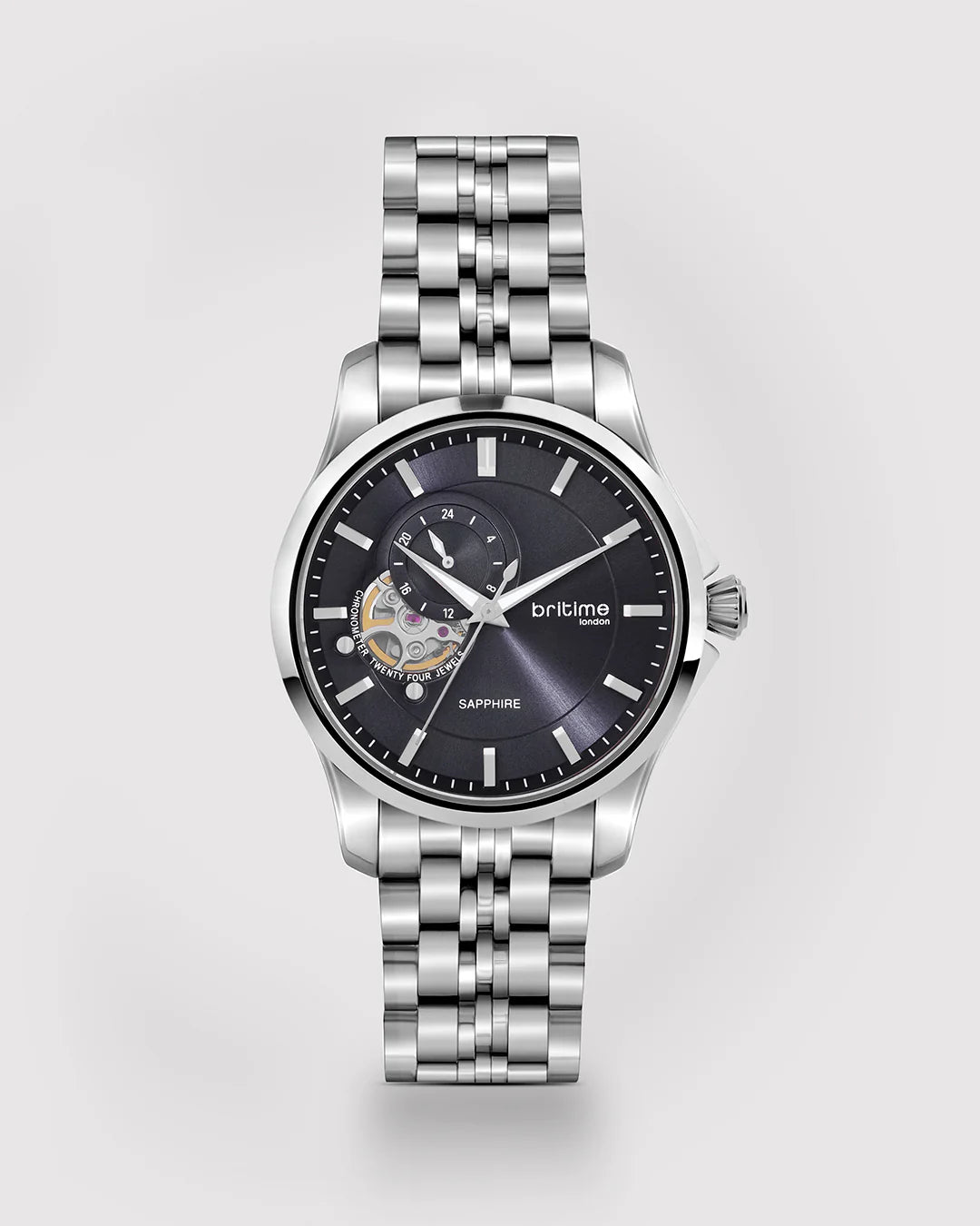 Britime Crimson Automatic Blue Dial Multifunction Automatic Men's Watch -166-M10501