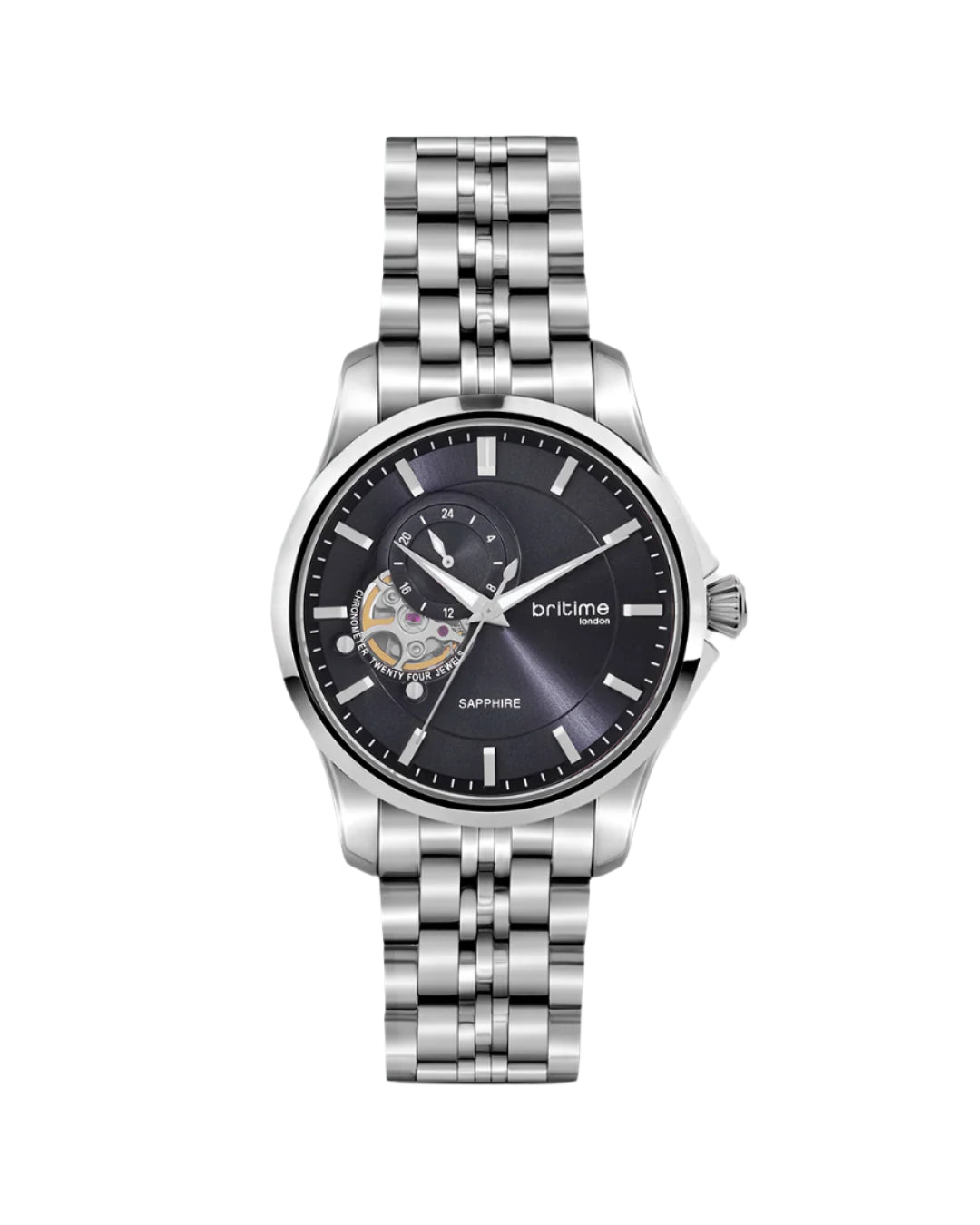 Britime Crimson Automatic Blue Dial Multifunction Automatic Men's Watch -166-M10501