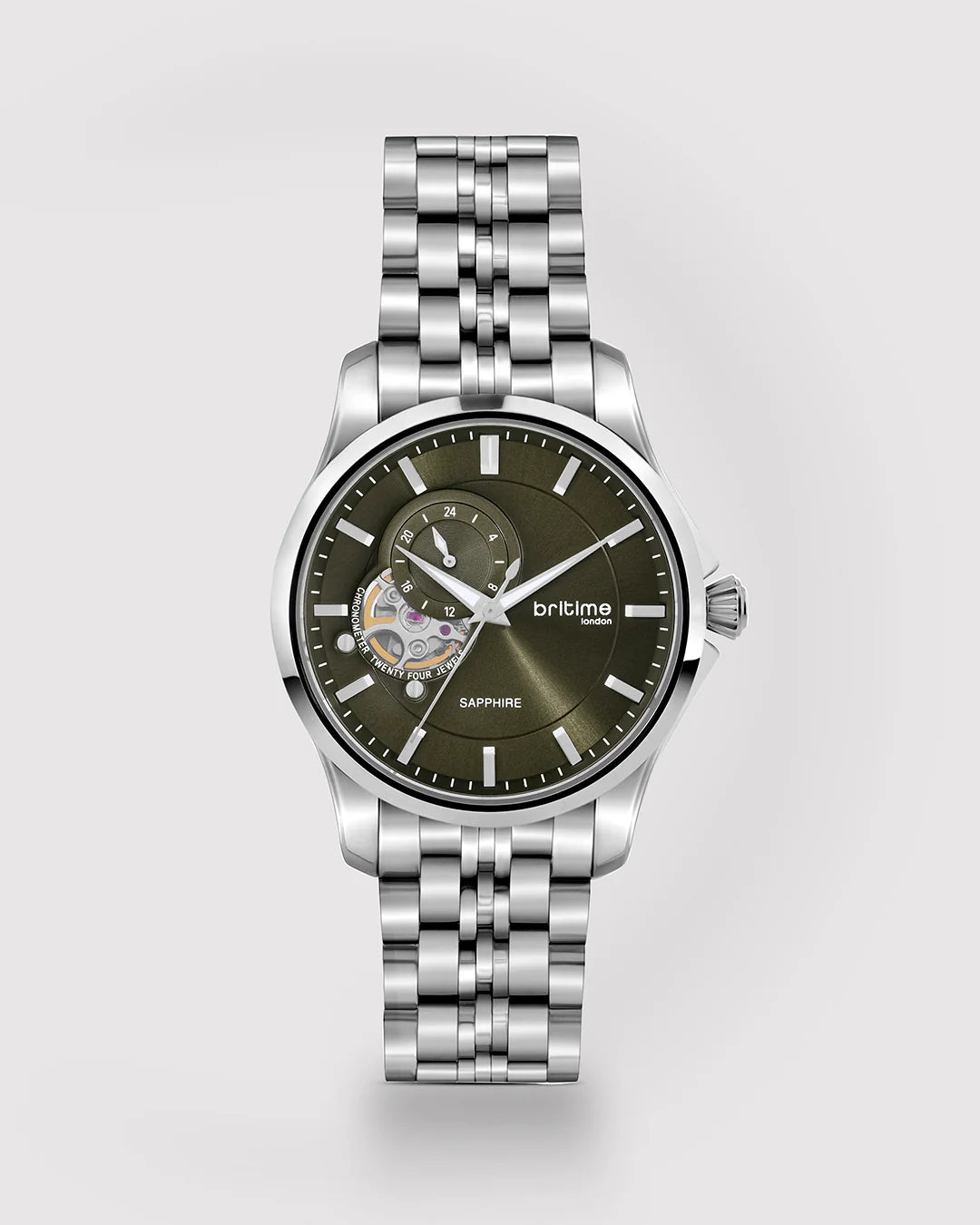 Britime Crimson Automatic Green Dial Multifunction Automatic Men's Watch -166-M11801