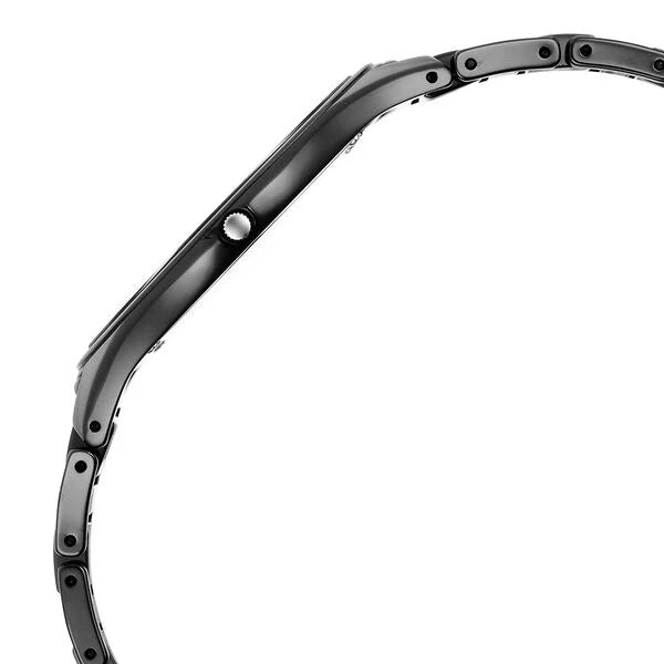 Titan Edge Ceramic Quartz in Glossy Black Dial Men's Watch - NT1696NC12