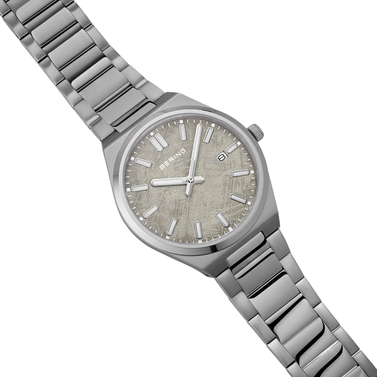 Bering Classic Grey Dial Analog stainless steel Men's Watch 17639-777