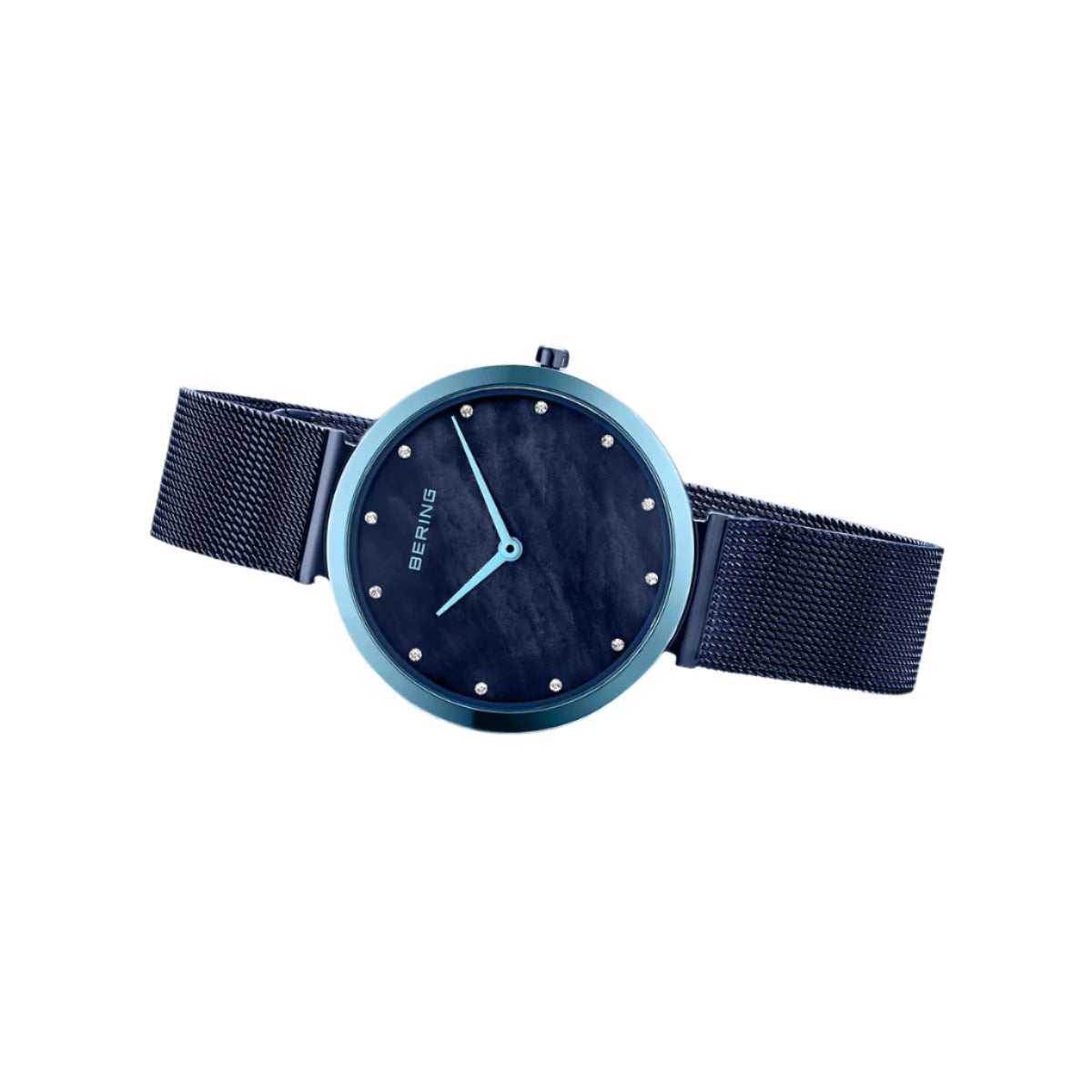 Bering Classic Blue Dial Analog Watch For Women 18132-398