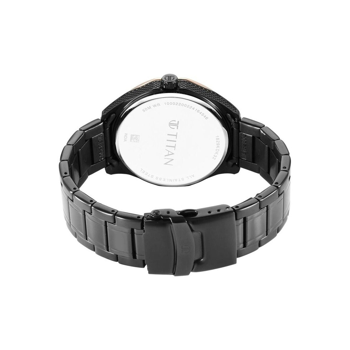 Titan Regalia Opulent Quartz Analog with Date Black Dial Men Watch 1829KM04