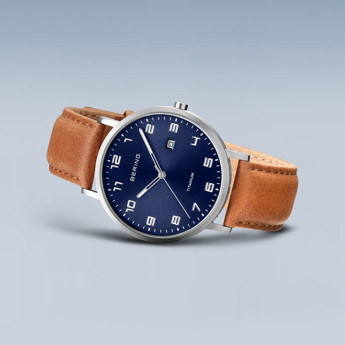 Bering Classic Blue Dial Analog Watch With Bracelet For Men 18640-567-01