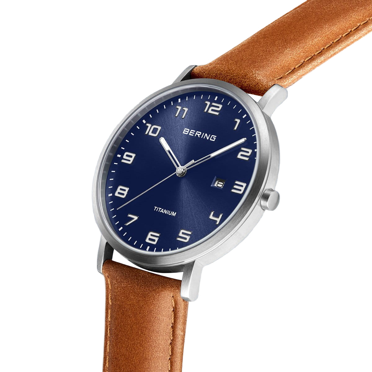 Bering Classic Blue Dial Analog Watch With Bracelet For Men 18640-567-01