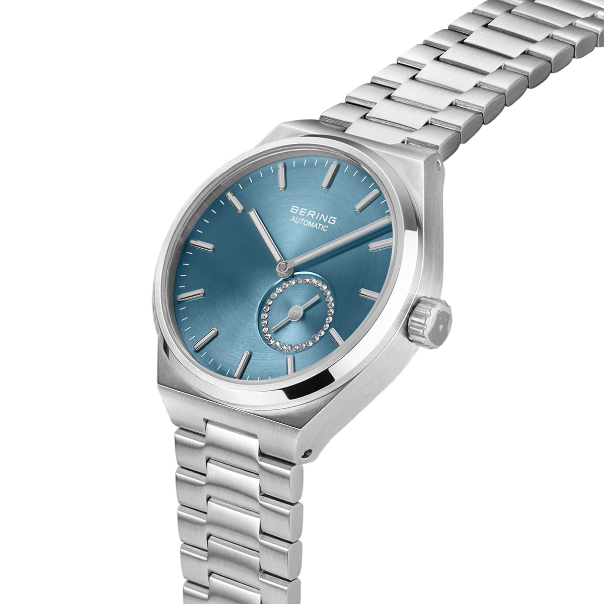 Bering Blue Dial Automatic Analog Watch For Women 19435-Charity